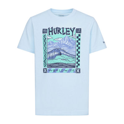 Hurley Big Boys Crew Neck Short Sleeve Graphic T-Shirt