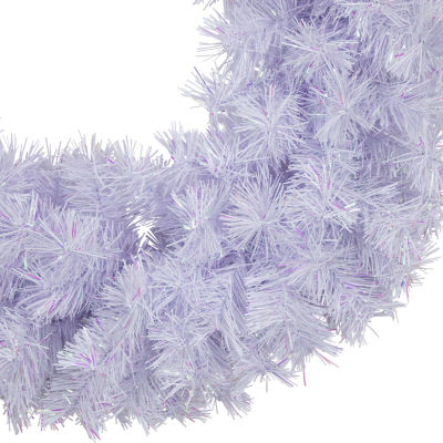 Northlight Icy White Spruce Unlit Indoor Christmas Wreath