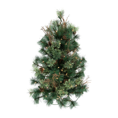 Northlight Country Mixed Pine With Clear Lights 2 Foot Pre-Lit Pine Christmas Tree