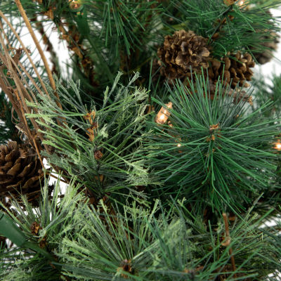 Northlight Country Mixed Pine With Clear Lights 2 Foot Pre-Lit Pine Christmas Tree