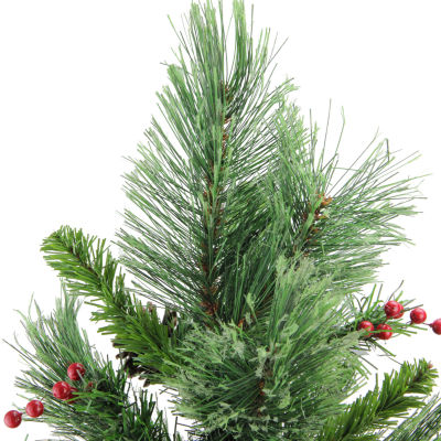 Northlight Mixed Cashmere Berry Pine Unlit 2 Foot Pine Christmas Tree