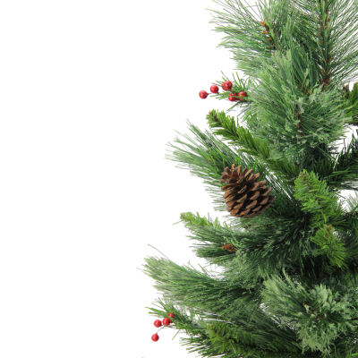 Northlight Mixed Cashmere Berry Pine Unlit 2 Foot Pine Christmas Tree