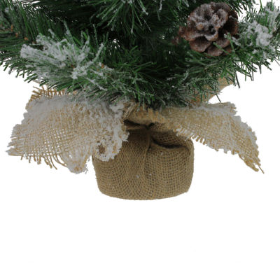 Northlight Flocked Pine Unlit 2 Foot Pine Christmas Tree