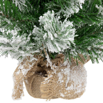 Northlight Pine Full Unlit 2 Foot Flocked Christmas Tree