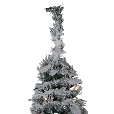 Northlight Pre-Decorated 6 Foot Flocked Christmas Tree