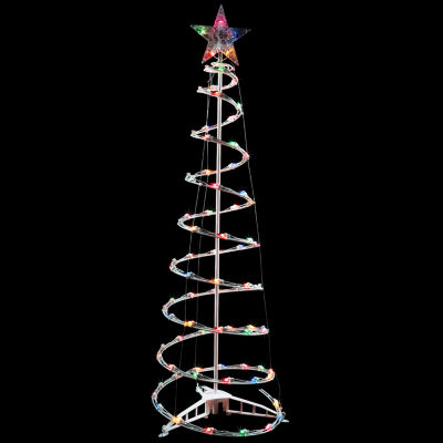 Northlight Multi Lighted Spiral Christmas Holiday Yard Art