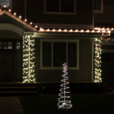 Northlight Multi Lighted Spiral Christmas Holiday Yard Art