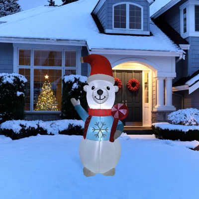 Northlight Polar Bear Lighted Christmas Outdoor Inflatable