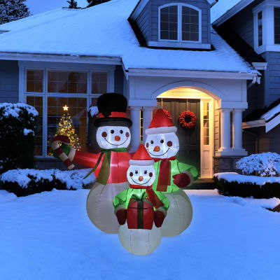 Northlight Snowman Family Christmas Outdoor Inflatable