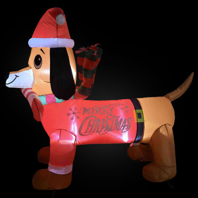 Northlight Dachshund Christmas Outdoor Inflatable