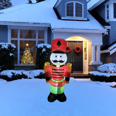 Northlight Clear Lighted Soldier Christmas Outdoor Inflatable