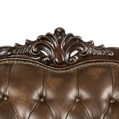 Somina Tufted Nailhead Trim Wingback Chair