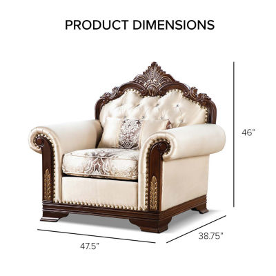 Dulupen Tufted Upholstered Wingback Chair