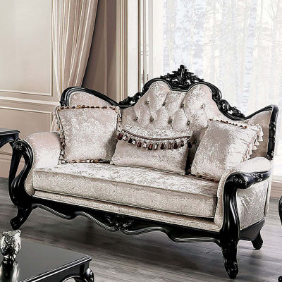 Raya Roll-Arm Upholstered Loveseat