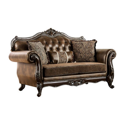 Somina Roll-Arm Upholstered Loveseat