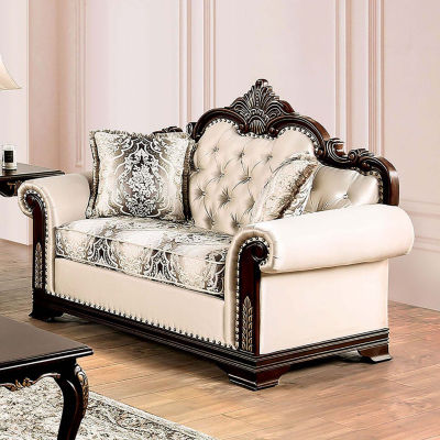 Dulupen Roll-Arm Upholstered Loveseat