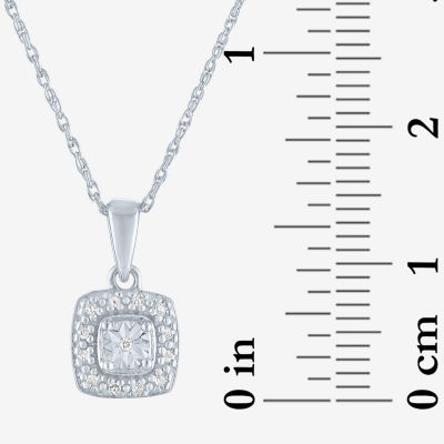 Yes, Please! Womens Natural White Diamond Sterling Silver Cushion 2-pc. Jewelry Set