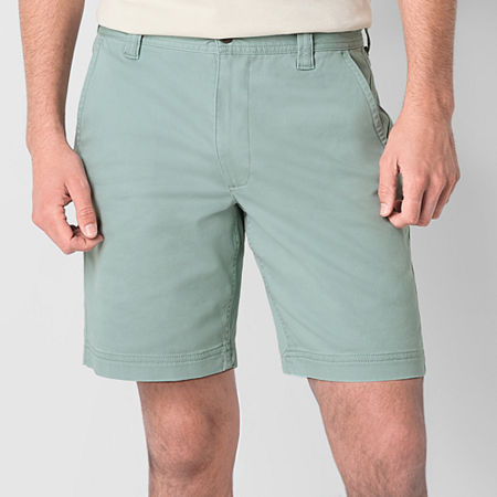 St. John's Bay 9" Mens Stretch Fabric Chino Short, 38, Green