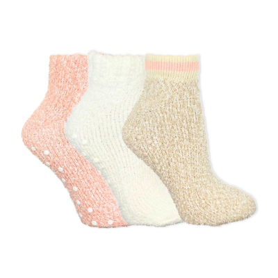 Cozy Low Cut Womens Multi-Pack 3 Pair Slipper Socks