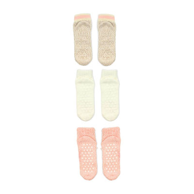 Cozy Low Cut Womens Multi-Pack 3 Pair Slipper Socks