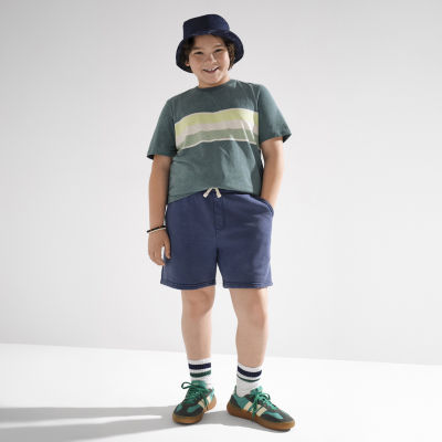 Thereabouts Fleece Pull-On Little & Big Kid Boys Adjustable Waist Jogger Short