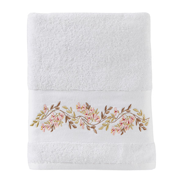 Saturday Knight Misty Floral Embroidered Bath Towel