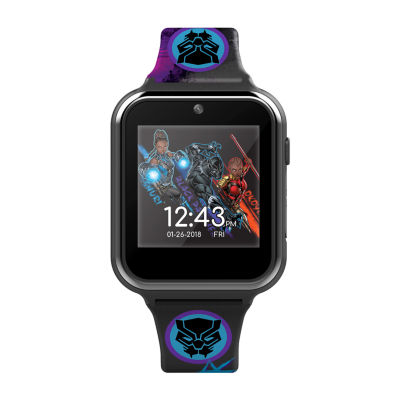 Marvel Black Panther Boys Black Smart Watch Avg4608jc