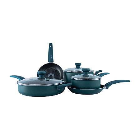 Taste Of Home 8-pc. Non-Stick Aluminum Cookware Set, One Size, Green