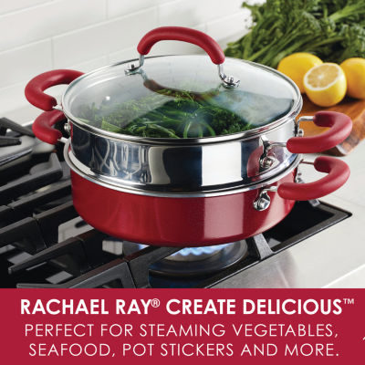 Rachael Ray Create Delicious 3-Pc. Aluminum Non-Stick Steamer with Insert