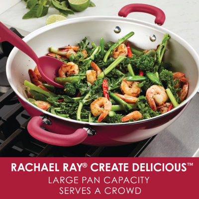 Rachael Ray Create Delicious 14.25" Non-Stick Wok