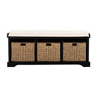 Lonan Storage Bench, One Size, Black