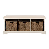 Lonan Storage Bench, One Size, White