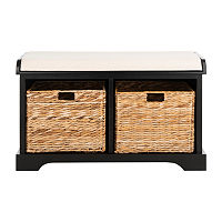 Freddy Storage Bench, One Size, Black