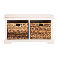 Freddy Storage Bench, One Size, White