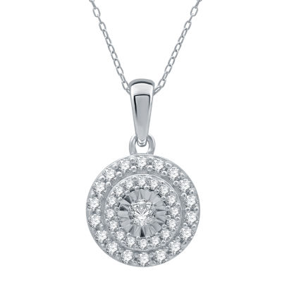 (H-I / I1) Womens 1 CT. T.W. Lab Grown White Diamond 10K White Gold Round 2-pc. Jewelry Set