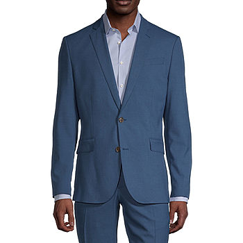JF J.Ferrar Mens Super Slim Fit Suit Jacket | Blue | Regular 38 | Suit Jackets Suit Jackets