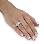 DiamonArt® Womens 2 3/4 CT. T.W. White Cubic Zirconia 10K Gold Round Bridal Set