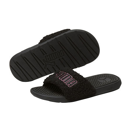  Puma Little & Big Girls Cool Cat Sherpa Slide Sandals