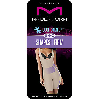 Maidenform Women's 38D Body Shaper With Built-In Bra Anti-Static Shapewear  1256