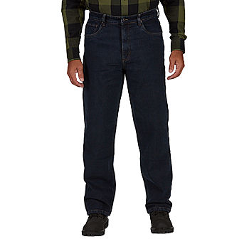 Smiths Workwear Mens Fleece Lined 5 Pocket Denim Pant Jeans 
