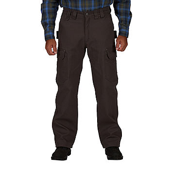 Tough Duck  Relaxed Fit Fleece Lined Flex Twill Cargo Pant with 360°  Stretch Waist - Tough Duck