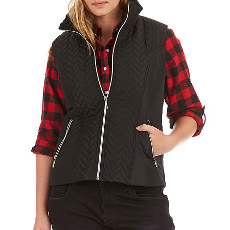 Smith's American Butter Sherpa Herringbone Quilted Vest, Small, Black
