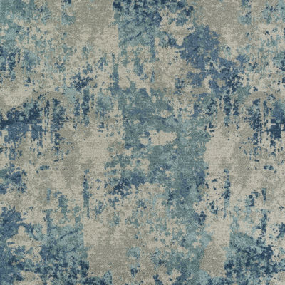 Maples Abstract Stone Rectangular Indoor Runner