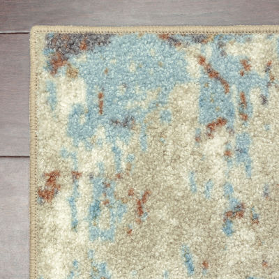 Maples Abstract Stone Rectangular Indoor Accent Rug