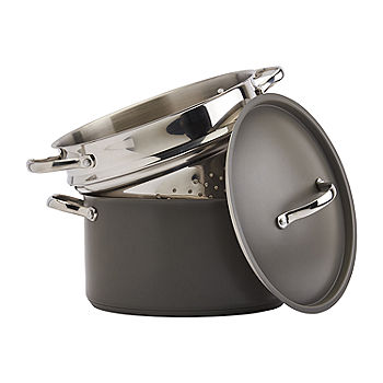 Farberware Classic Series 3qt Stainless Steel Stack 'n' Steam Sauce Pot  with Steamer Set Silver