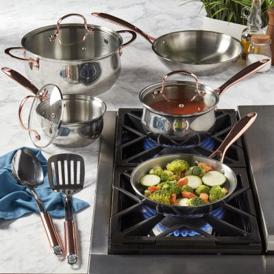 Denmark Stainless Steel 10-pc. Cookware Set, Color: Ss - JCPenney