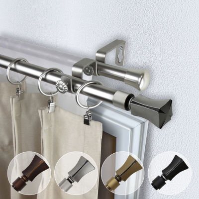 Rod Desyne Fort 13/16" Adjustable Double Curtain Rod