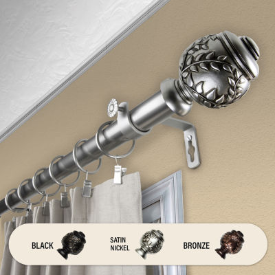 Rod Desyne Colette 1 IN Adjustable Curtain Rod