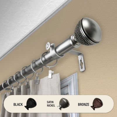 Rod Desyne Braided 1 IN Adjustable Curtain Rod