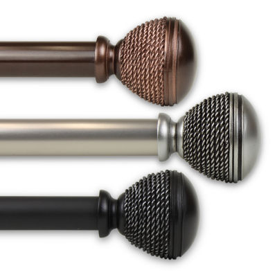 Rod Desyne Braided 1 IN Adjustable Curtain Rod